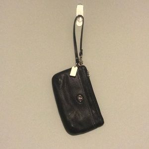 Coach Black Wristlet